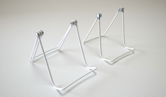 Designed wire display stand ダブル　ホワイト
