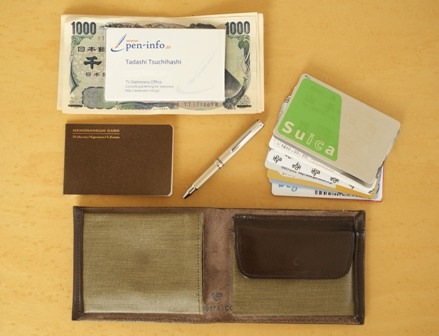 ポスタルコ　 Pressed Cotton Billfold Fabric ＆ Leather