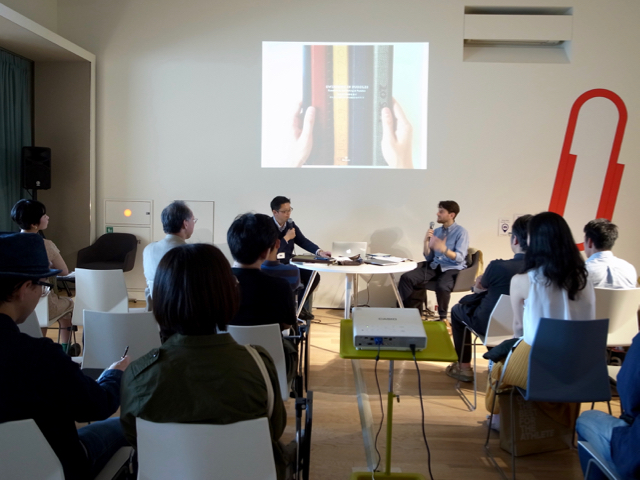 銀座・伊東屋　文房具サロン　土橋正Day2018　ポスタルコ　マイク・エーブルソンさんとの対談