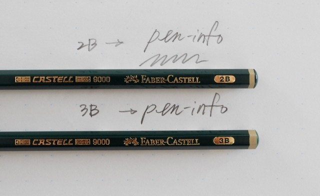 ファーバーカステル カステル9000 2B 3B 鉛筆